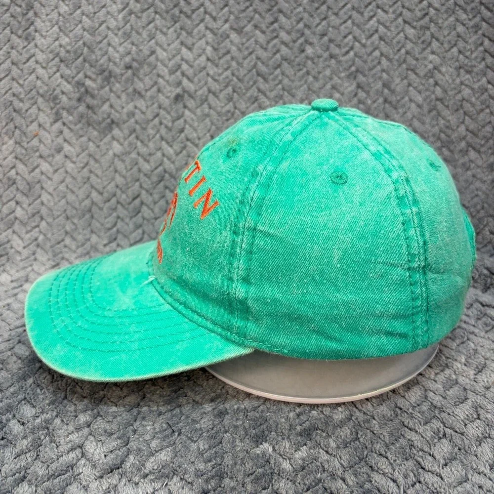 Alvins Island Destin Florida Sea Turtle Hat Green Pigment Dyed Baseball Cap